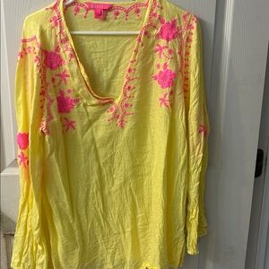 Lilly Pulitzer Yellow Tunic